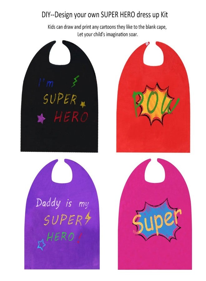 D.Q.Z Toys for 3-9 Years Old Boys Girls, Superhero-Capes and Masks for Kids Dress Up Super Hero Costume Birthday Party Favors, 3 Pack - Image 4
